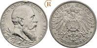 Kaiserreich: Baden: 2 Mark auf sein Regierungsjubiläum Friedrich I, 1856-1907: -