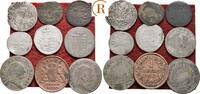 Altdeutschland: Lot 9 Münzen, Colmar, Baden, Bayern, Weimar .. -