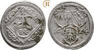 Würzburg Bistum: Dreier ( 1/84 Gulden ) Philipp Adolf von Ehrenberg, 1623-1631: -