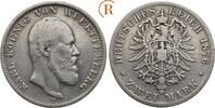 Kaiserreich: Württemberg: 2 Mark Karl, 1864-1891: -