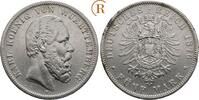 Kaiserreich: Württemberg: 5 Mark Karl, 1864-1891: -
