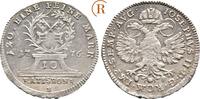 10 Kreuzer mit Titel Josephs II. 1776 Regensburg Stadt:  Stempelglanz. Prachtstück von schönster Erhaltung !!