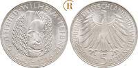 BRD: 5 DM Leibniz 1966 D UNC- hübsche leichte Patina