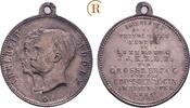 Dessau: Versilberte Bronzemedaille Adolph von Nassau, Grafherzog von Luxemburg, 1890-1905: -