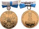 Augsburg Stadt: Vergoldete Silbermedaille Auszeichnung der IHK o.J. BU