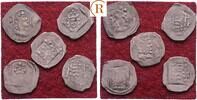 B&ouml;hmen K&ouml;nigreich: Pfennig Erlangen. Lot 5 St&uuml;ck K&ouml;nig Wenzel IV, 1378-1... 115.36 US$  +  6.92 US$ shipping