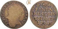 Preussen: 1/6 Taler Berlin zeitgenössische Fälschung Friedrich II. der Große, 1740-1786: -