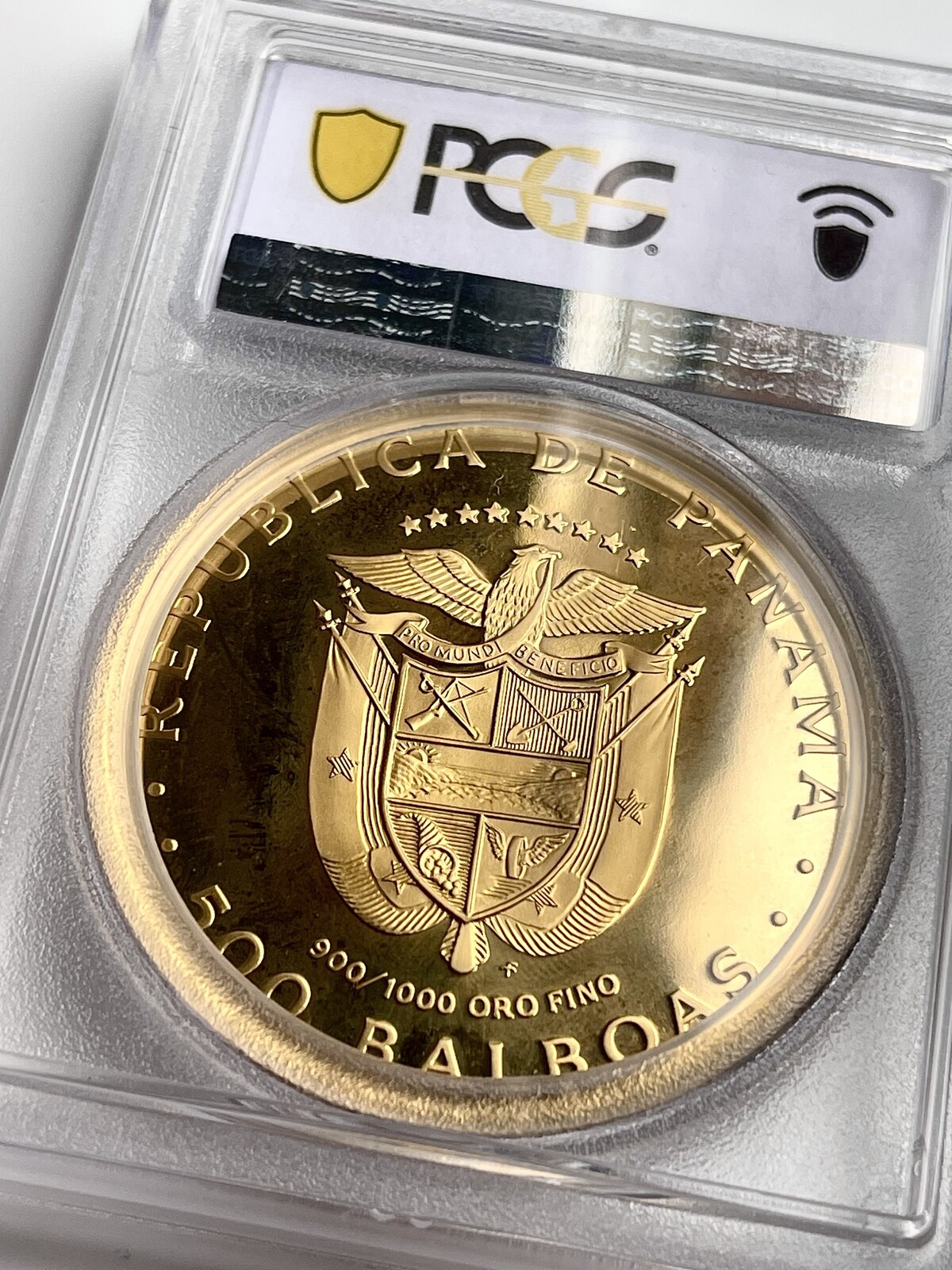Panama 1975 500 Balboas Birth of Balboa 41.7g Gold Proof