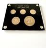 Kongo Francs Congo – 1965 – 5th Anniversary of Independence – 5 Proof Gold Coins Complete Set -