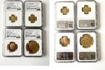 GABON G100F Gabon – 1960 – Francs – Independence of Gabon – 4 Gold Coins Proof Set -