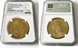 G100KR 1974 INDONESIA Indonesien – 1974 – 100000 Rupiah – Komodo Drache – Gold NGC MS 67