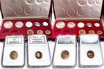 Südafrika Rand South Africa – 1977 – Rand – 10 coin long-proof set – with original red case NGC -