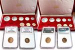 Südafrika Rand South Africa – 1973 – Rand – 10 coin long-proof set – with original red case NGC -