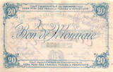 France / Frankreich Sailly-lez-Lannoy 20 Francs Annulé