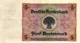 Deutschland 5 Mark 1926 Ro 164bF Serie A KN braun
