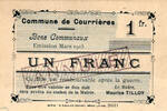   Frankreich France / Frankreich Courrieres 1 Franc 1915 Annulé 