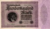 Deutschland 100000 Mark Ro 82d FZ:D BZ:31 / zweite Charge selten -