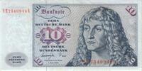 10 DM Deutsche Mark 1977 Deutschland Ro 275b YE/A Replacement / Ersatznote  ---K2 