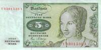 Deutschland 5 DM Deutsche Mark Ro 285b Y/A Replacement / Ersatznote (538) ---K2 -