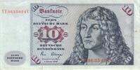 Deutschland 10 DM Deutsche Mark Ro 286b YE/D Replacement / Ersatznote (024) ---K2 -