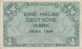 Deutschland 1/2 Halbe 0,50 DM Deutsche Mark 1948 Ro 230  17.30 US$  +  230.66 US$ shipping