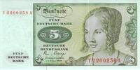 Deutschland 5 DM Deutsche Mark 1980 Ro 285b Y/A (258) Replacement / Ersa... 28.83 US$  +  230.66 US$ shipping