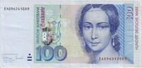 Deutschland 100 DM Deutsche Mark 1996 Ro 310c ZA/D Replacement / Ersatzn... 161.47 US$  +  230.66 US$ shipping