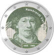 2 Euro Coloured Coin Rembrandt Van Rijn
