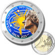 2 Euro Coloured Coin Card 2023 Malta Birth of Nicolaus Copernicus