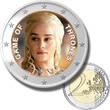 2 Euro Coloured Coin Set of 5 in Presentation Box - Cinema Movies Film Series