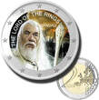 2 Euro Coloured Coin Set of 5 in Presentation Box - Cinema Movies Film Series