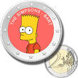 2 Euro Coloured Coin Single box Cartoons - Bart Simpson