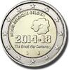  2 Euro Coloured Coin Hufflepuff  8.19 US$  +  23.45 US$ shipping