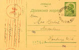 Serbien Ganzsachen Postal stationery postcard with value stamp 1, 50 Din. To Hamburg with postal stamp NEGOTIN KR. / 5 from well with machinery fl -
