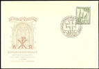 Berlin 10 Pfennig Memorial church, on official First Day Cover, unused. Michel 160.- -