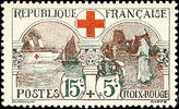 Frankreich 15+5 C. Red Cross in perfect condition unused, Michel 150.- -