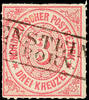 Thurn & Taxis Nachverwendungen LIEBENSTEIN IMMELBORN - small postal agency box cancel of 2 lines, clear on extremely fine copy North German Postal District 3 -