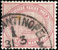 Deutsche Post in der Türkei - Vorläufer 2 Mark dull rose lilac, neat cancelled CONSTANTINOPEL 1 31 / 3, photo copy of a certificate R. Steuer BPP for former pair, Michel 50 -