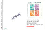 Schweiz Souvenir sheets issue Naba 1934 Zurich on cover, Michel 850.- -