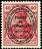 Allenstein Not issued: 40 Pfg Germania with oval imprint, impeccable mint never hinged, expertized Mikulski, Michel 260.- -