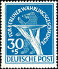 Berlin 30 Pfg. Monetary reform vitims with plate flaw I, mint never hinged, Michel 250.- -
