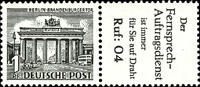 Berlin Zusammendrucke 1+R6, horizontal se-tenant, mint never hinged, Michel 90.- -
