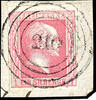 Preußen Nummernstempel 210 - Bunzlau (government district Legnica), S.O.T.N on extremely fine copy 1 Sgr. Rose, smooth ground on piece -