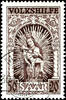Saargebiet 8 Fr. - 50 Fr. Peoples help complete, clean centric cancellation MERZIG 30.12.49, in perfect condition, photo expertize Ney VP -