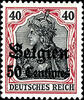 Belgien 50 C. On 40 Pfg., peace printing, mint never hinged, expertized Hey BPP, Michel 150.- -