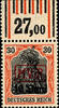 Rumänien 15 B. On 15 Pfg Germania - 40 B. On 30 Pfg Germania, complete mint never hinged from upper margin, 25 and 40 B. Expertized Hey B -
