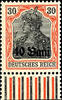 Rumänien 15 B. On 15 Pfg. -40 B. On 30 Pfg. Without overprint M. V. I. R, complete mint never hinged, uniform from lower margin of the -