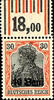Rumänien 15 B. On 15 Pfg. - 40 B. On 30 Pfg. Without overprint M. V. I. R. , complete mint never hinged, uniform from upper margin, pho -