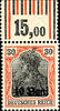 Rumänien 15. B. On 15 Pfg. - 40 B. On 30 Pfg. Without overprint M. V. I. R. , complete mint never hinged, uniform from upper margin, ph -