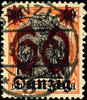 Danzig 30 Pfennig 60 on Germania, variety with double overprint, once feebler, date-appropriate cancellation, photo expertize Soecknick BPP, Mi -